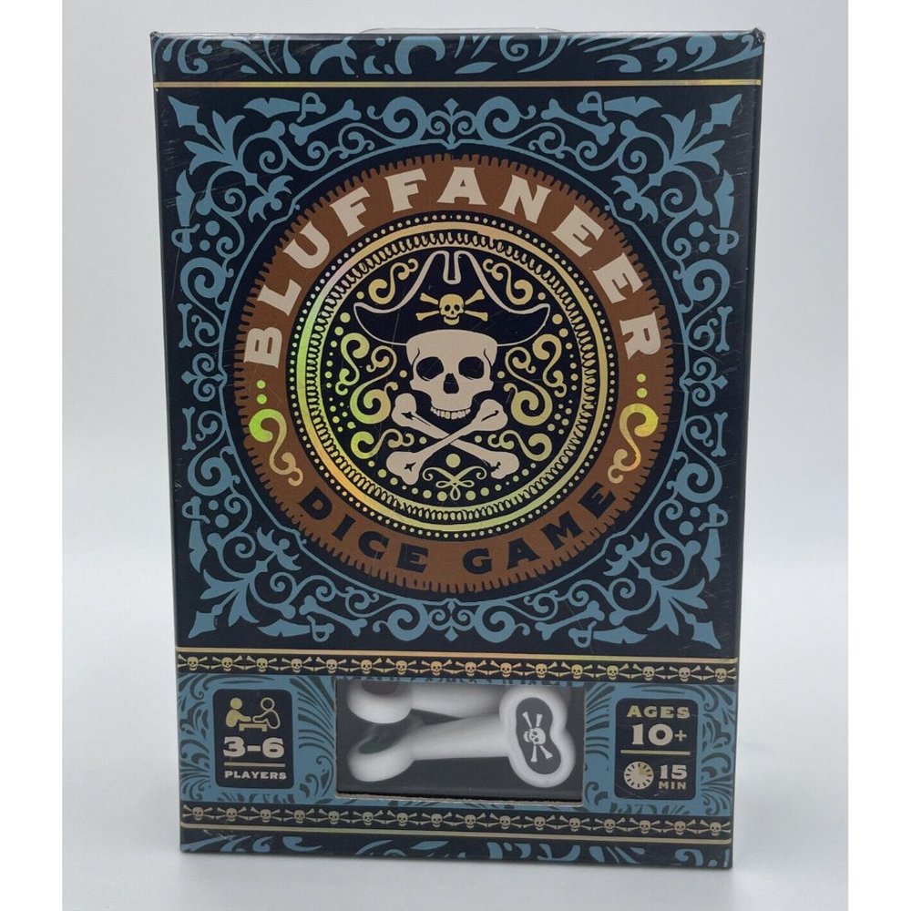 Bluffaneer Dice Board Game 3-6 Players Ages 10+ Big G Creative , NEW